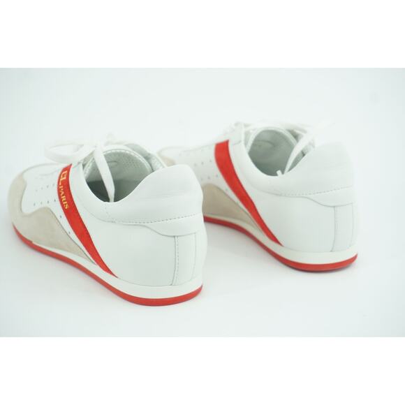 Christian Louboutin My K Low Donna Flat Leather Sneakers SZ 36.5 White NIB - Picture 10 of 11